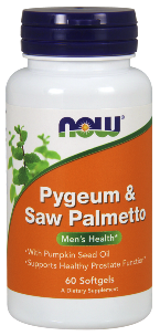 Pygeum & Saw palmetto Softgels are an optimum supplement for the support of healthy prostate function..